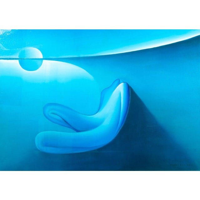 Gianni Colonna, Day and Night, Oil on Canvas For Sale - Image 4 of 6