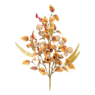 Mixed Fall Foliage Pod Spray (Set of 2) For Sale