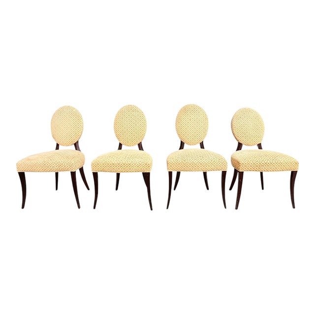Late 20th Century Barbara Barry for Baker Furniture Dining Chairs - Set of 4 For Sale