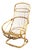 Vintage Italian Rattan Lounge Chair by Tito Agnoli, 1950s For Sale
