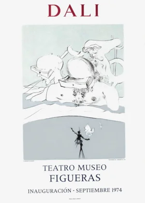 1970s Salvador Dali, Figueras Inauguracion Poster