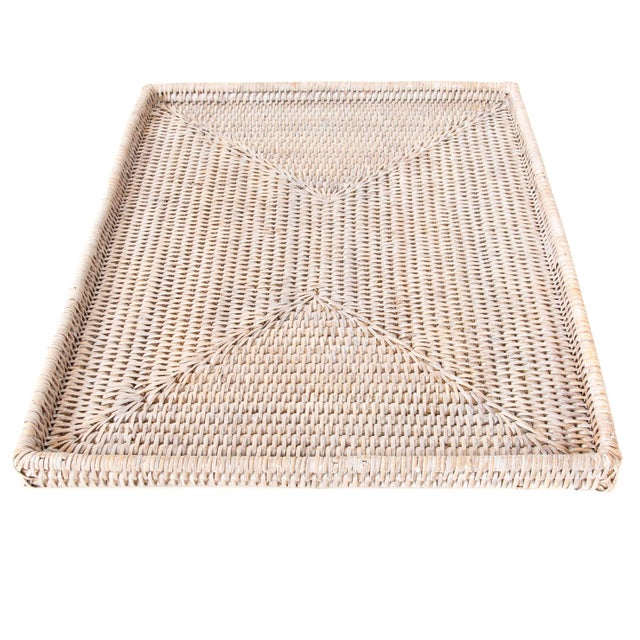 Artifacts Rattan Rectangular Tray For Sale - Image 4 of 6