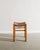 French Mid-Century Wooden Four Legged Straw Stool attributed to Charlotte Perriand, 1960s For Sale - Image 4 of 5