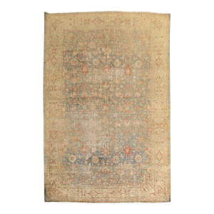 Antique Zabihi Collection Worn Persian Mahal Rug