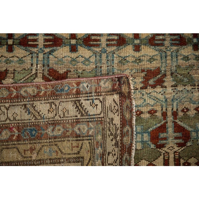 Sand Antique Distressed Borchalou Rug Runner - 4'3" x 10'1" For Sale - Image 8 of 9