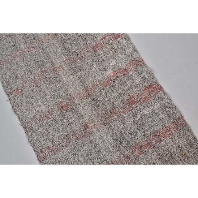 1950s Vintage Grey Anatolian Organic Kilim Rug For Sale - Image 5 of 10