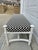 Mid-Century Modern White and Black Rattan Bamboo and Reed Upholstered Bench For Sale - Image 3 of 18