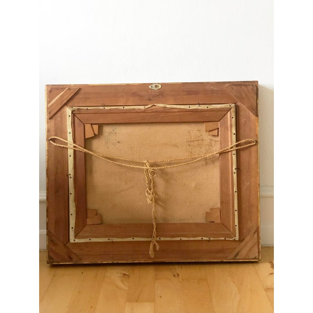 Vintage Original Cottage Interior Oil Painting, Farmhouse Art by C. Anders For Sale - Image 10 of 11