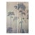 36" * H96" * 2ps, Hand-Painted Misty Pine Grove Mural Wallpaper, Dawn Haze Pine Tree Wall Mural For Sale