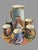Wonderful antique 8-piece French Limoges porcelain tankard set, consisting of a large tankard/pitcher, six individual mugs...