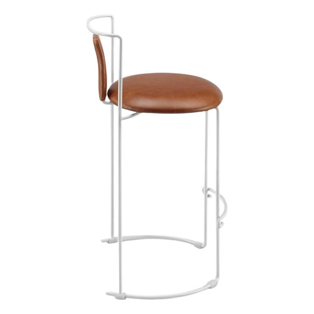 Gaja Bar Chair with Metal Frame by Kazuhide Takahama For Sale