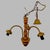 Vintage 3-Arm Chandelier in Wood For Sale - Image 9 of 9