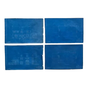 Set of San Mateo, Ca House Blue Prints C.1923