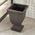 Black Fibreclay Beckett Sq Footed Planter Small For Sale - Image 8 of 8