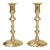 Baldwin Brass Swirl Candlesticks, a Pair For Sale