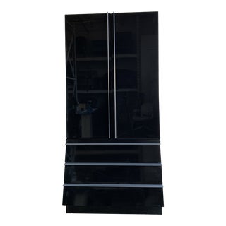 1980s Armoire in High Polish Finish For Sale