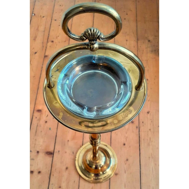 Vintage Brass and Onyx Ashen Cup Stand, 1950s For Sale - Image 4 of 5