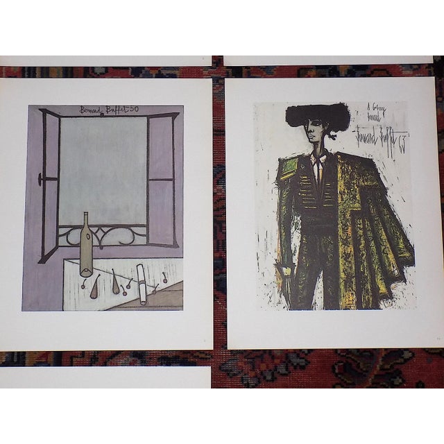 Bernard Buffet Authentic Vintage Signed/Dated Mid 20th Century Modern Bernard Buffet Large Folio Lithographs - Set of 7 For Sale - Image 4 of 9