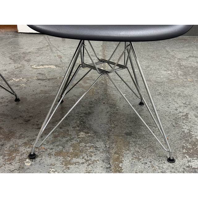 Charles & Ray Eames for Vitra Eames Plastic Dar Armchairs, Pair For Sale - Image 9 of 12