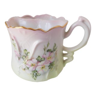 Antique c.1890 Hand-Painted Porcelain Nippon Shaving Mug For Sale