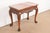 Baker Furniture Company Baker Furniture Chippendale Carved Walnut and Marble Top Console Table With Paw Feet For Sale - Image 4 of 11