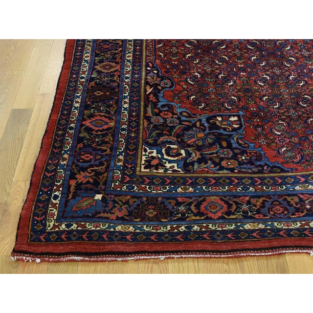 Rustic 1920 Vintage Persian Bidjar Full Pile Rug For Sale - Image 3 of 13