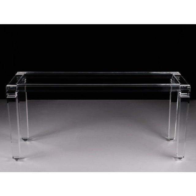 Fabianart Acrylic Glass Console Tale, Italy, 1985 For Sale - Image 6 of 10