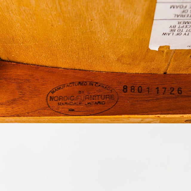 Vintage Danish Modern Mid Century Teak Slat Back Dining Chairs For Sale - Image 12 of 15