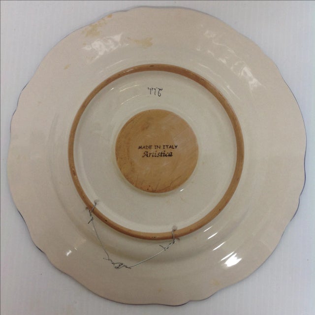 Rustic Artistica Italian Wall Charger For Sale - Image 3 of 4