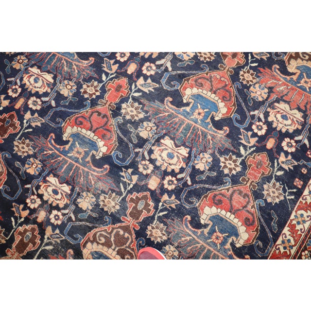 Antique Zabihi Collection Persian Afshar Rug - 12' x 15'5" For Sale - Image 11 of 12