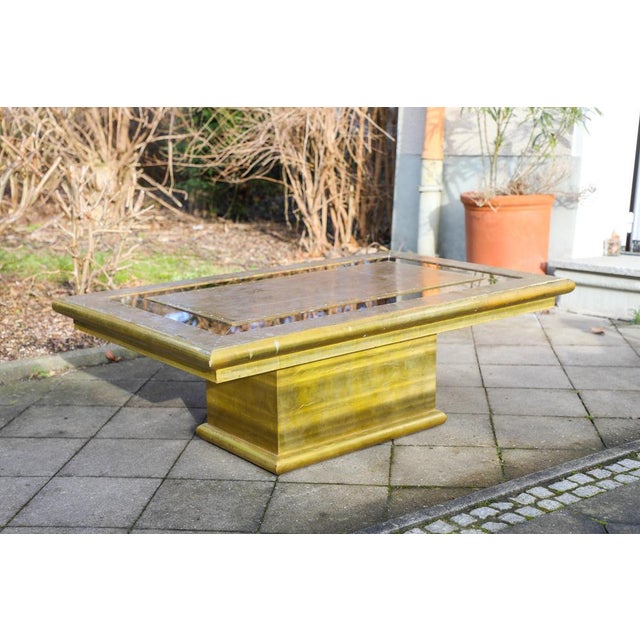 Vintage Rectangular Brass Coffee Table by Rodolfo Dubarry, 1970s, in Good conditions. Designed 1970 to 1979 This piece is...