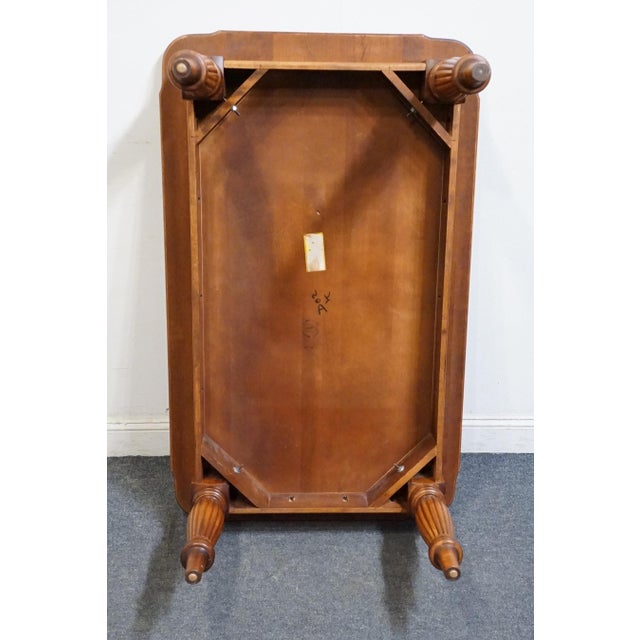 Nichols & Stone Solid Cherry Early American Colonial 52" Accent Coffee Table For Sale - Image 9 of 11