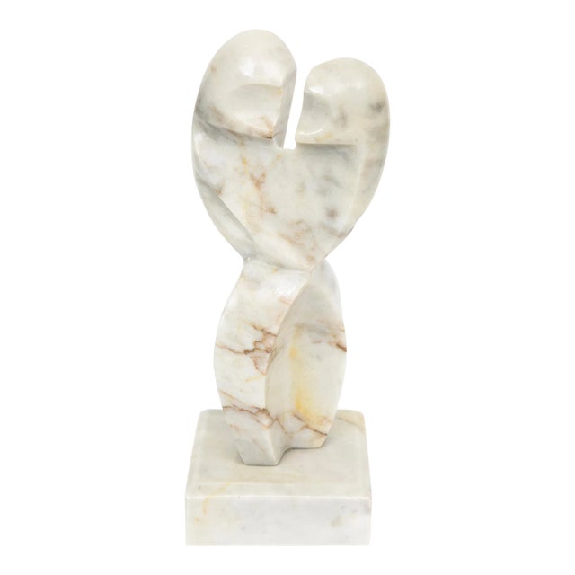 Vintage Cubist Abstract Variegated Marble Sculpture 1970's For Sale