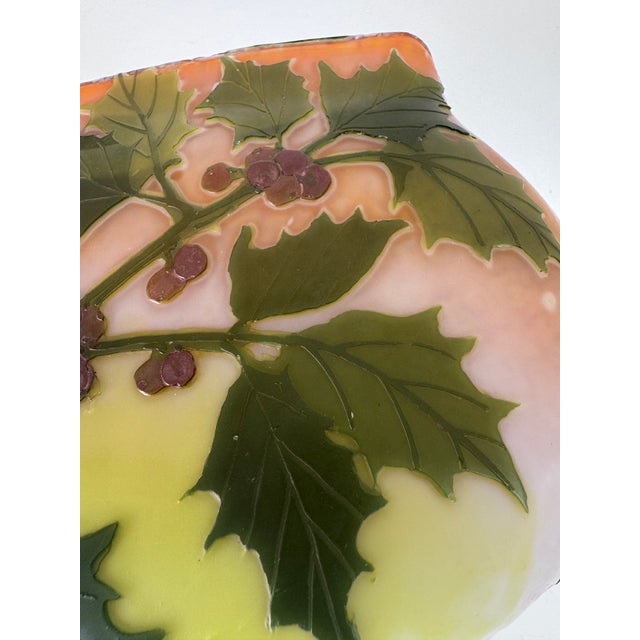 Art Nouveau Lagras Art Nouveau Red Holly Berry Vase For Sale - Image 3 of 11