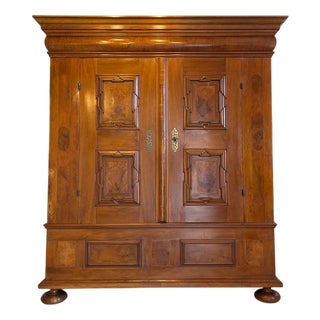 Baroque Veneer Wardrobe, 1800s For Sale