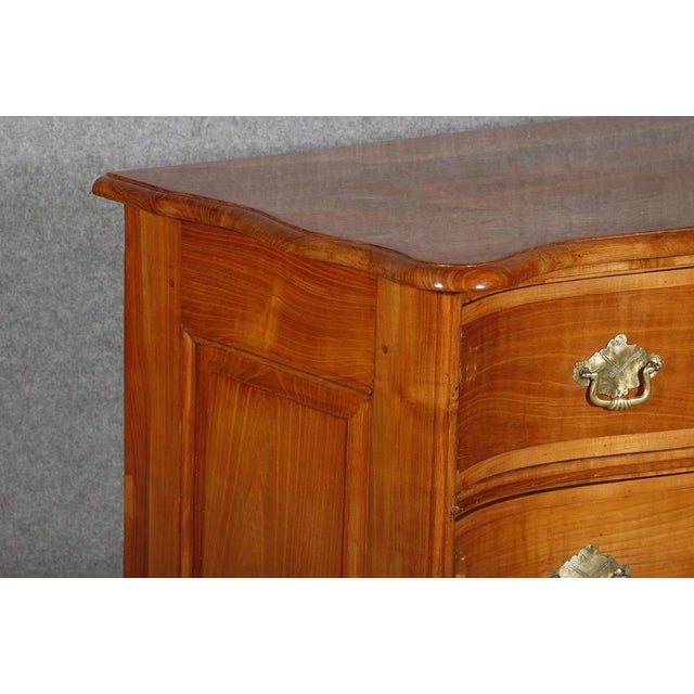 18 Century Baroque Cherry Chest of Drawers, 1750s For Sale - Image 10 of 18