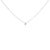 Drape your neckline with a touch of modern elegance embodied by this exquisite 14K white gold necklace, featuring a pear-...