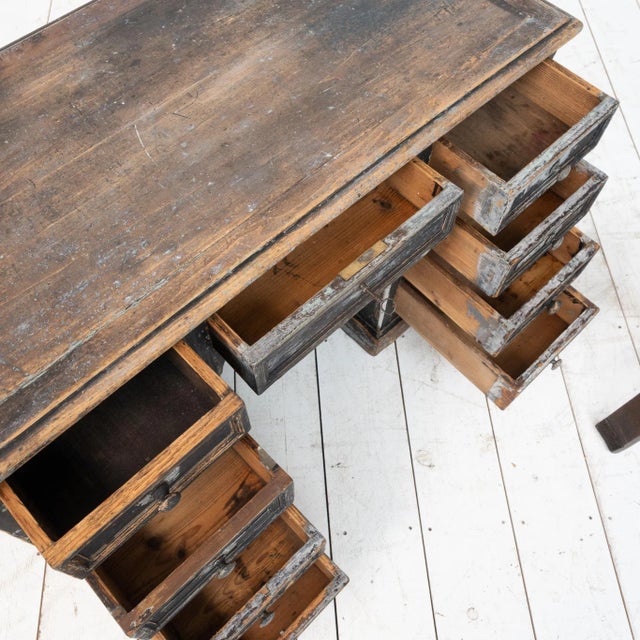 Black Watchmaker's Desk, Early 20th Century For Sale - Image 8 of 9