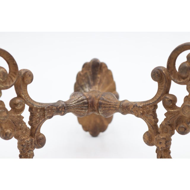 Antique Painted Cast Iron Victorian Hall Tree Hook For Sale - Image 4 of 6