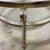 Metal Vintage Glass Top Chrome Gueridon Coffee Table With Claw and Ball Feet For Sale - Image 7 of 12