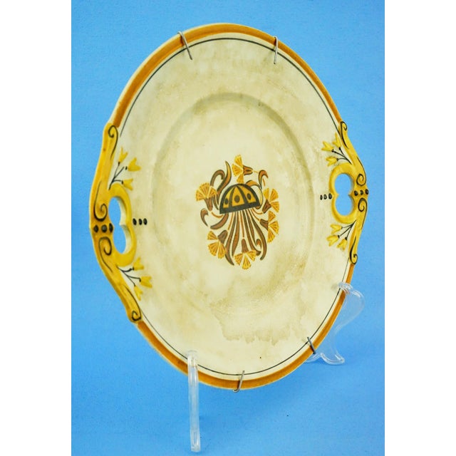 Small Antique Ceramic Serving Dish Tray by Creil Et Montereau, 1890s For Sale - Image 3 of 18