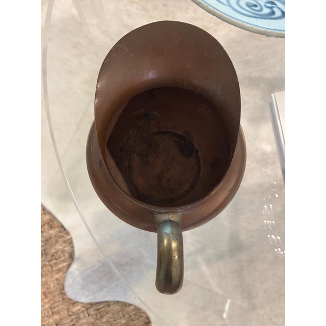 Copper Vintage European Decorative Copperware Pitcher / Copperware Vase For Sale - Image 8 of 11