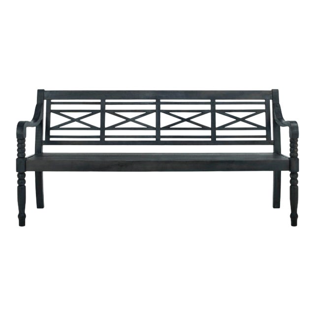 Lloyd Bench in Dark Slate Grey For Sale