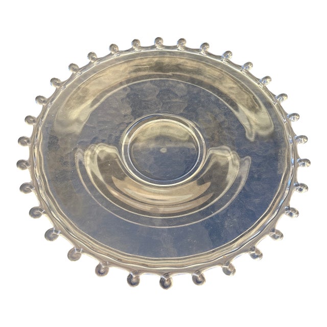 1950s Mid Century Heisey Lariat 14" Cake Platter For Sale