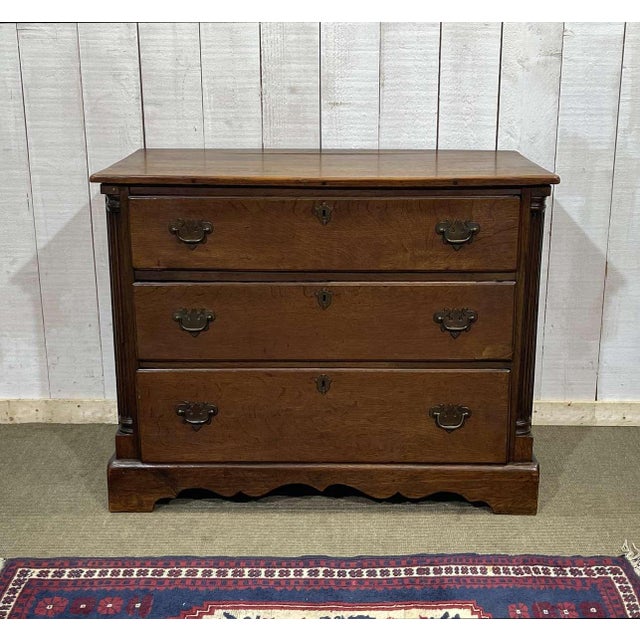 Late 19th Century English Oak Chest of Drawers For Sale - Image 12 of 17