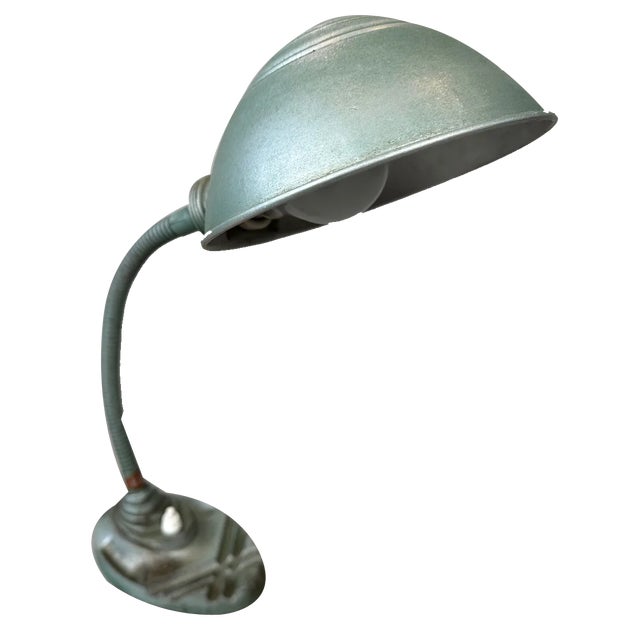Vintage Industrial Art Deco Lamp from Erpe For Sale