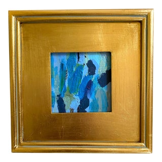"Blue Moon Night" 2025 Framed Mini Painting by Jessalin Beutler For Sale