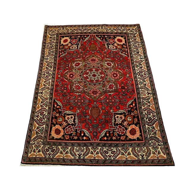Brown Antique Bidjar Rug, 1920s For Sale - Image 8 of 11