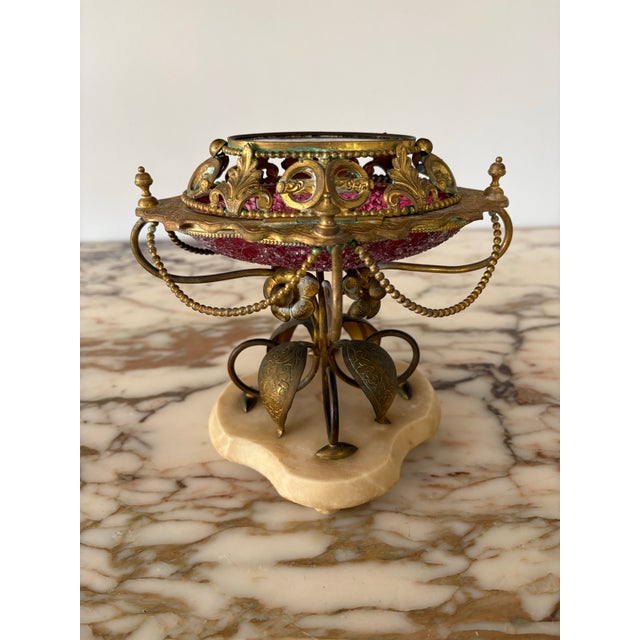 Mid 19th Century Grand Tour Souvenir Lidded Dish on Ormolu Pedestal For Sale - Image 6 of 11