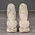 French Pair of Vintage French Cast Stone Seated Lion Garden Statues For Sale - Image 3 of 10